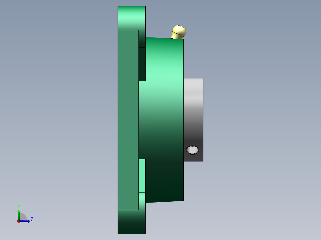 带座轴承UCF206左视图