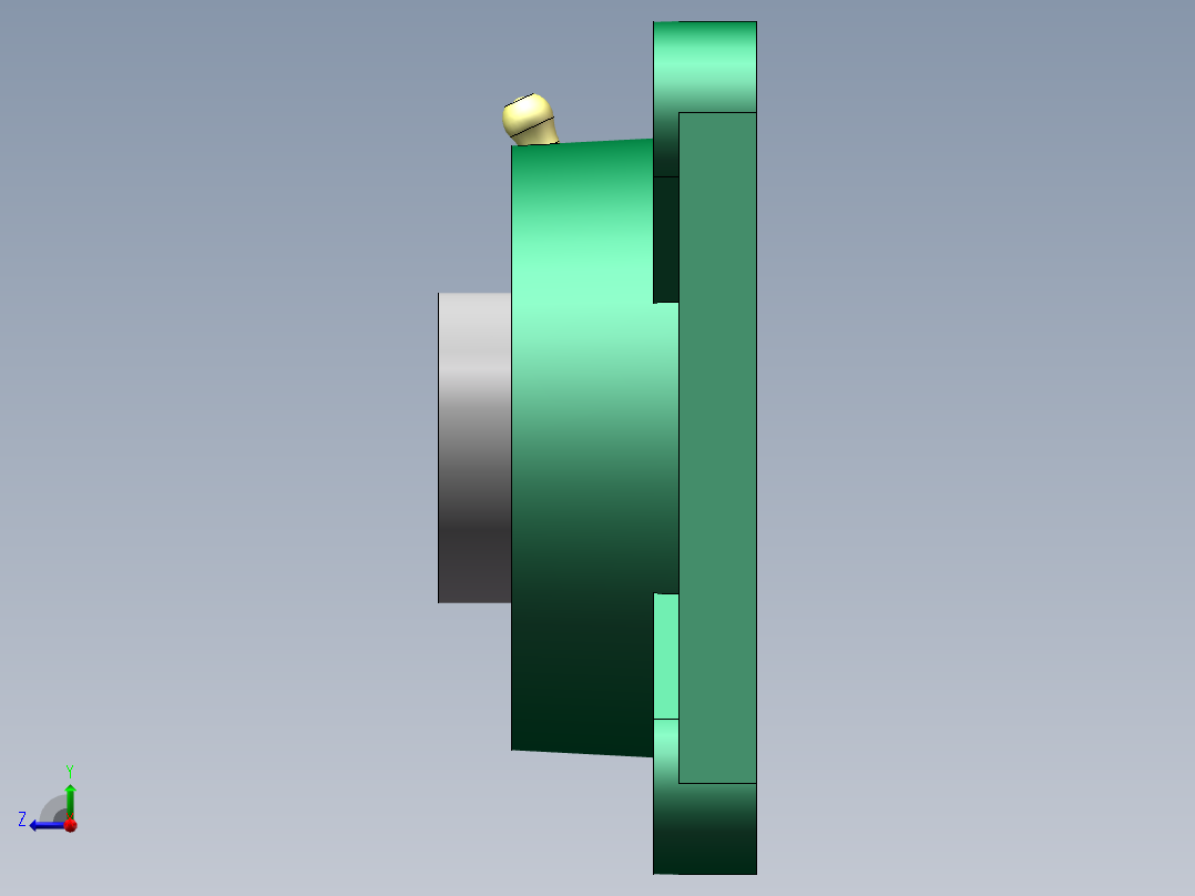 带座轴承UCF206右视图