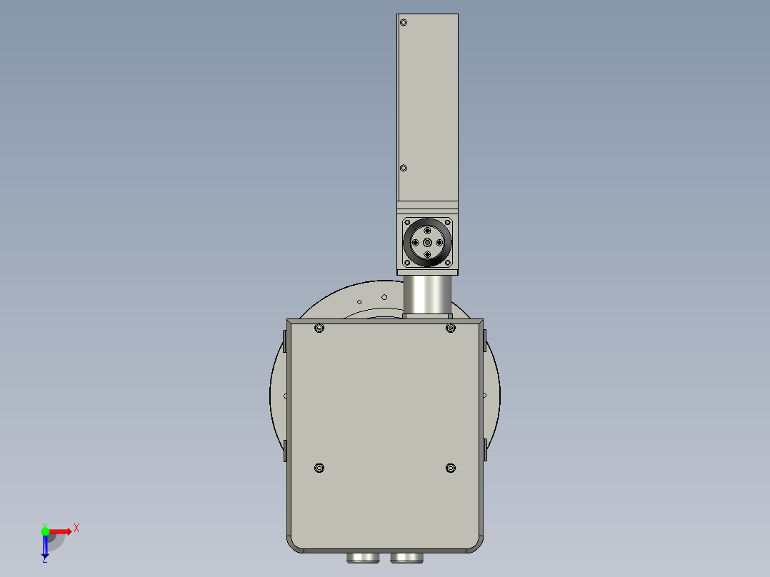焊接振镜头模块俯视图