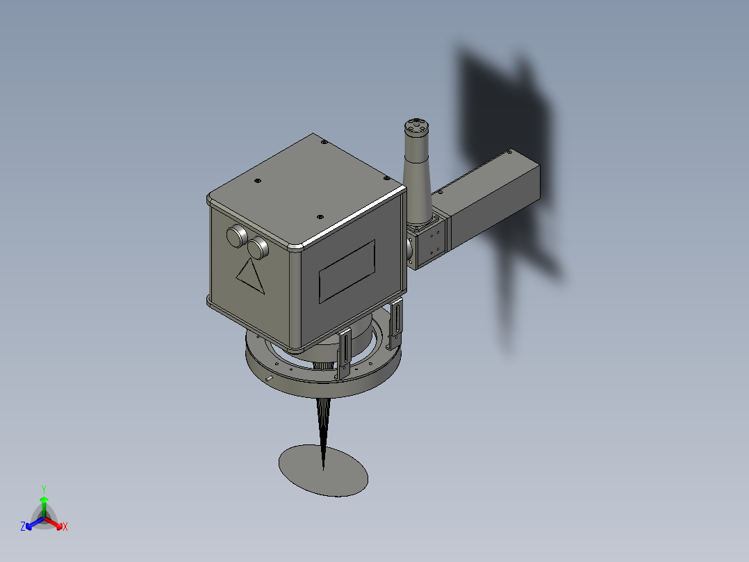 焊接振镜头模块正等轴测图