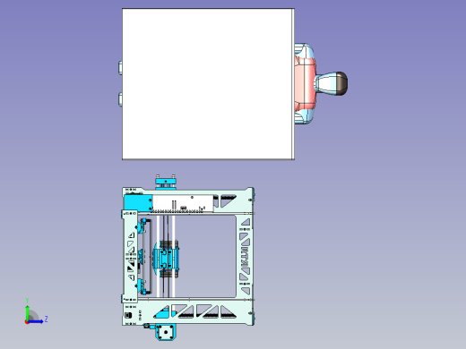 超精密3D打印设备设计左视缩略图