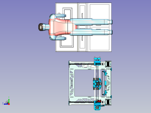 超精密3D打印设备设计右视缩略图