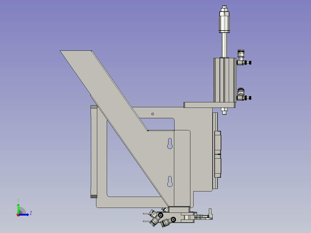 2018SOLIDWORKS0802Z剪编织框架左视图