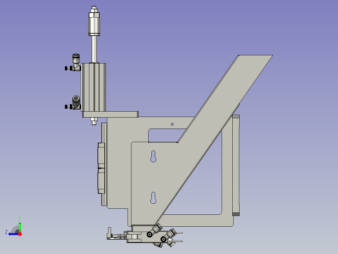 2018SOLIDWORKS0802Z剪编织框架右视图
