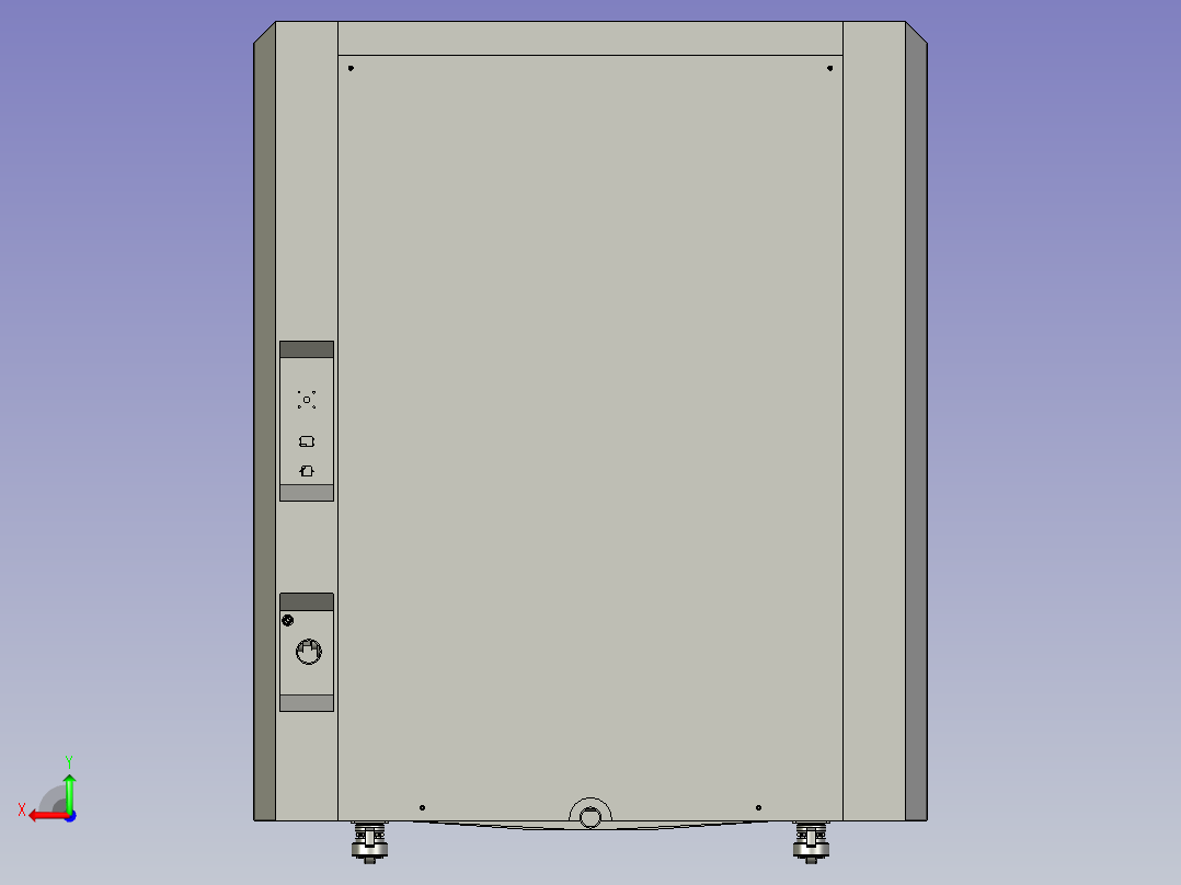 高温高压水蒸汽清洁灭菌的智能洗鞋机后视图