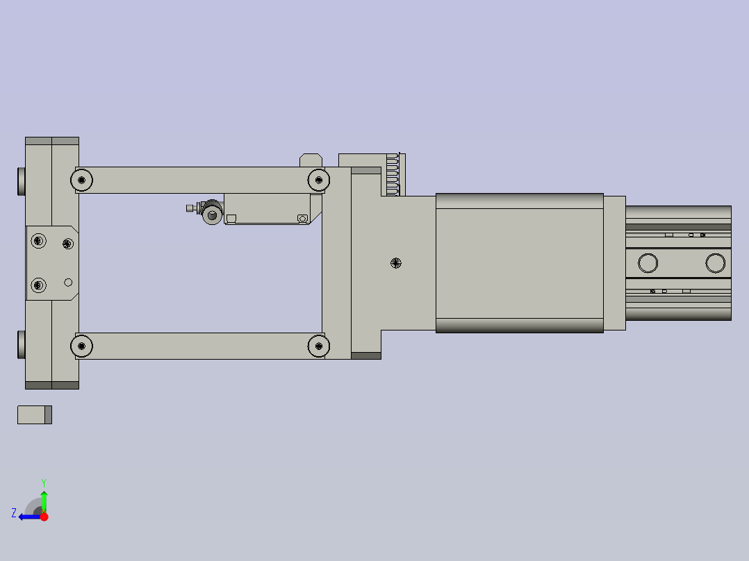 15504437端子废料裁切模组右视图