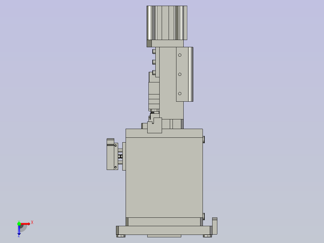 15504437端子废料裁切模组俯视图