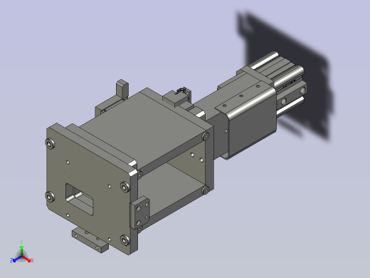 15504437端子废料裁切模组正等轴测缩略图