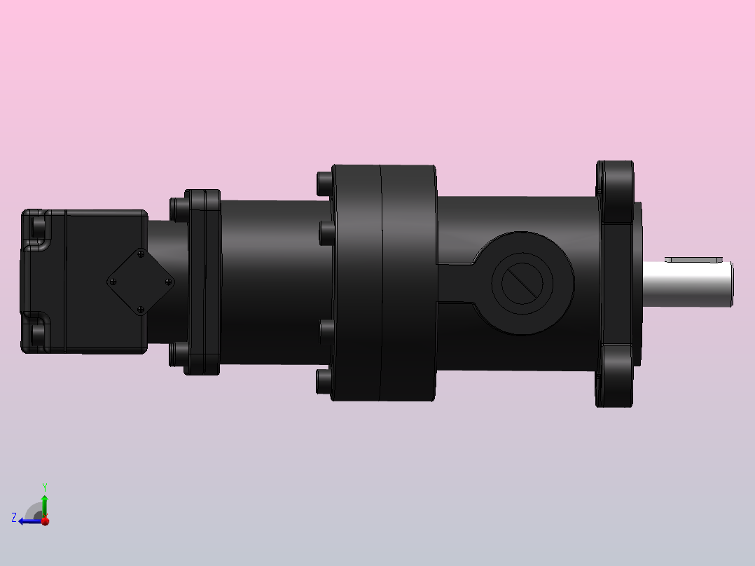 高低压组合泵[高低压组合泵]左视图