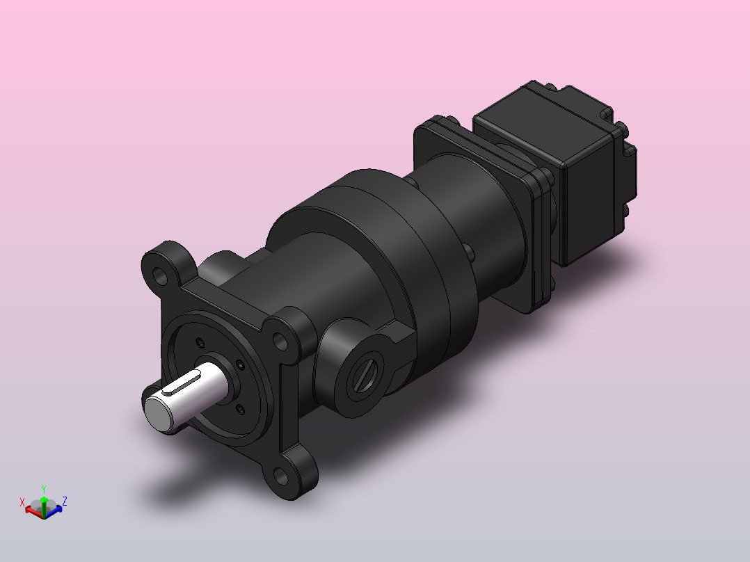 高低压组合泵[高低压组合泵]正等轴测图