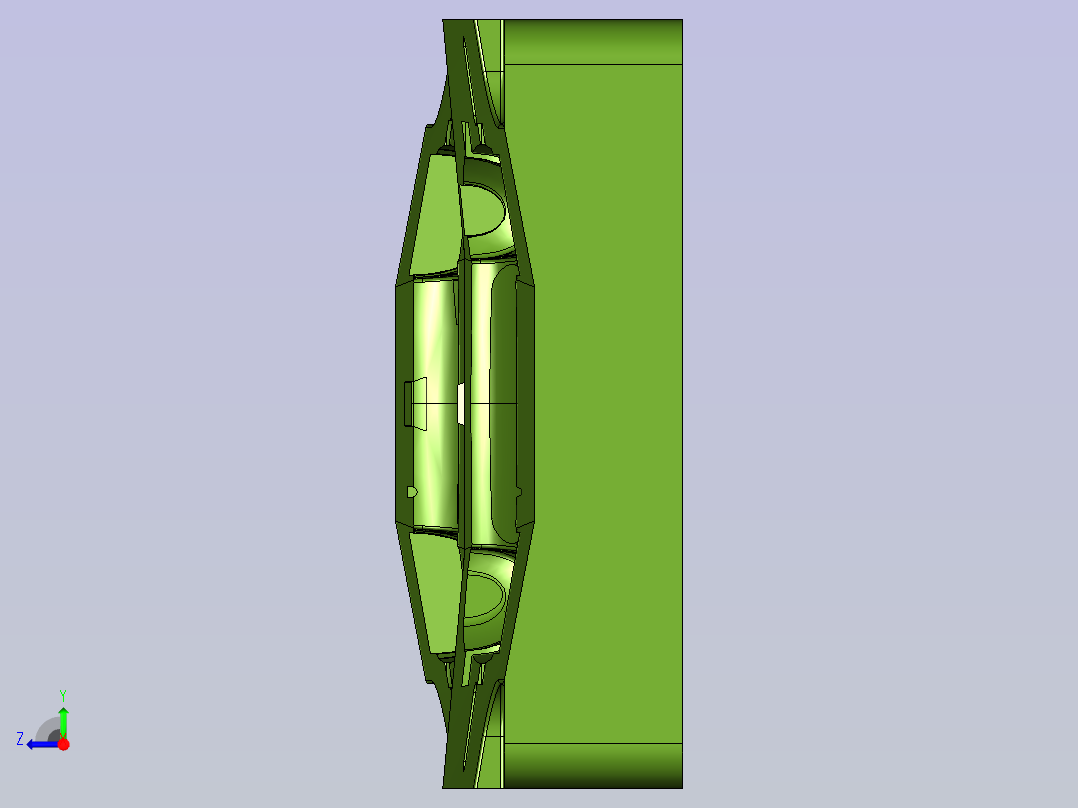 练习比亚迪工厂模具右视图