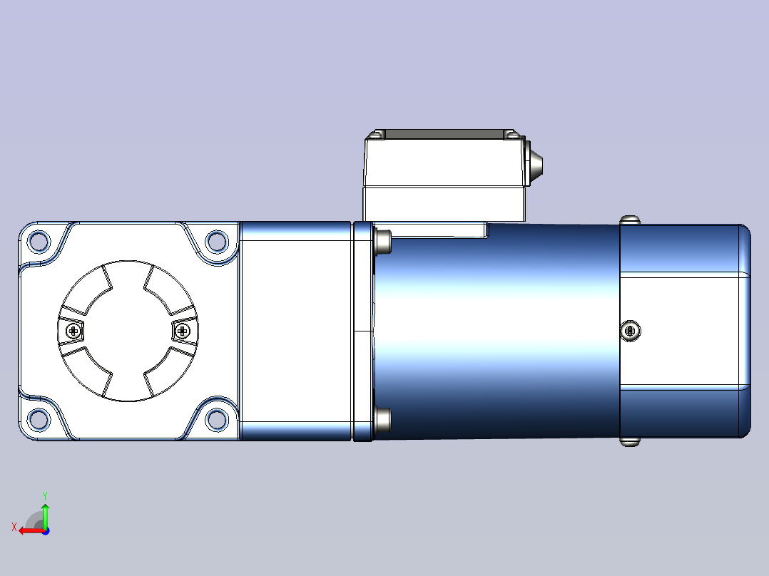 YB电磁制动电机 90yb03-180后视图