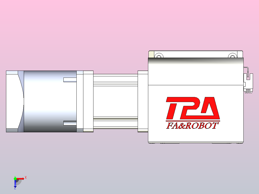 带式直线轴半闭式TPA-ONB-140-256-L4950-DL-J90-N3俯视图