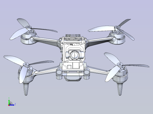 大疆FPV 3D打印机架左视缩略图