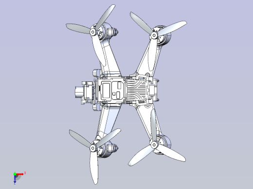 大疆FPV 3D打印机架俯视缩略图
