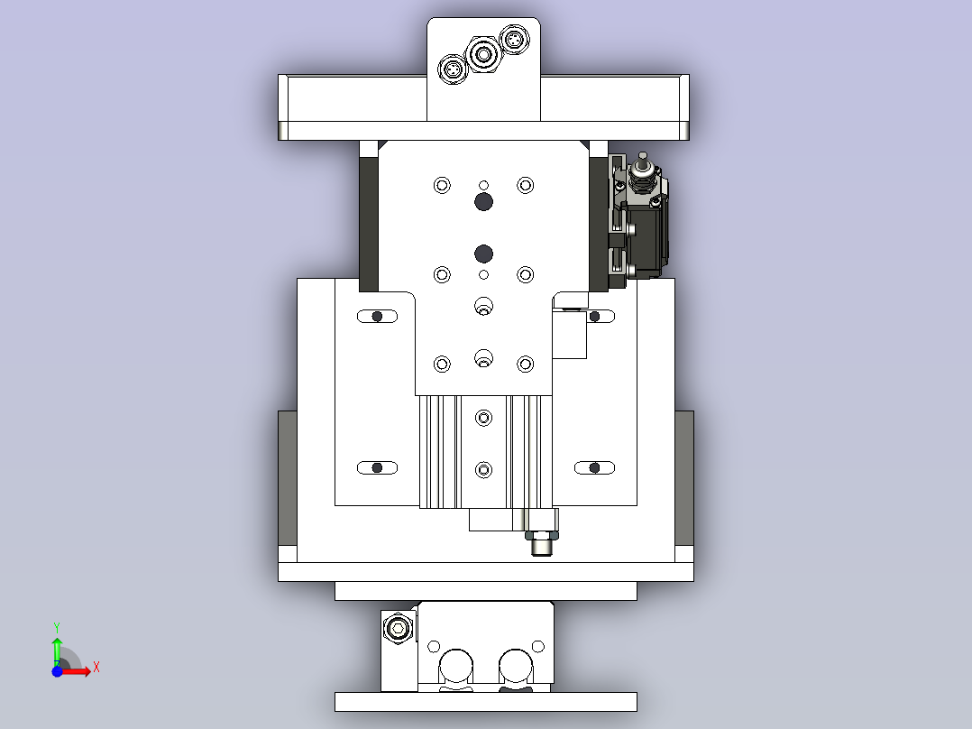 一款拆垛机3D图纸前视图