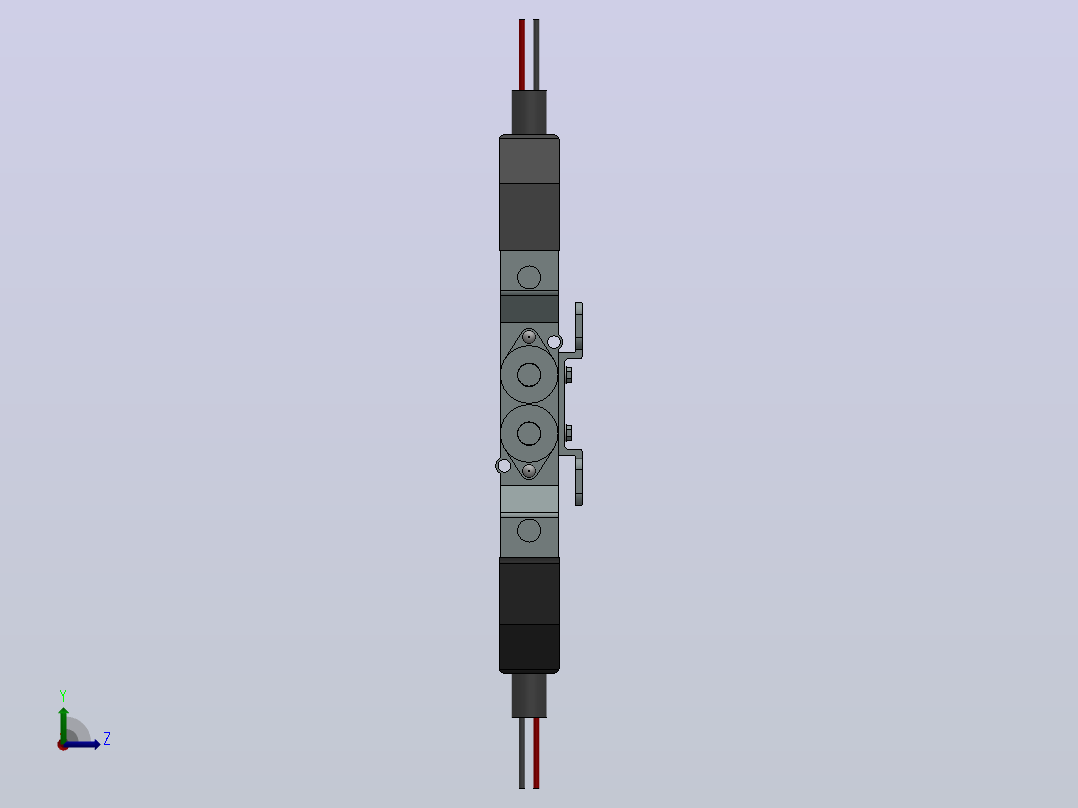 SY3320-LD-C4-6 L型插座式电磁阀[SY3320-6-LD-M5-C4-F2]左视图