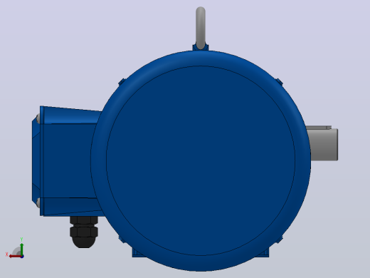 K67底脚轴伸式安装螺旋锥齿轮减速机K67-Y5.5-4P-10.42-M1-0°-A+B后视缩略图