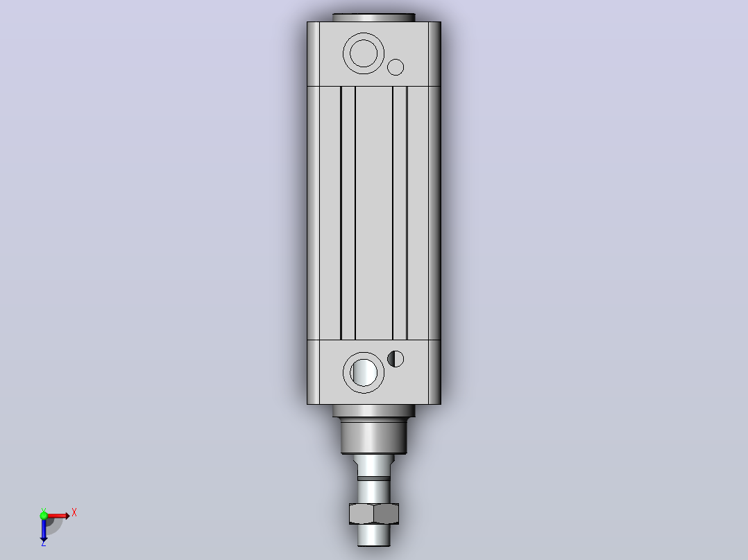 气缸CP95SB50-80俯视图