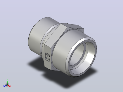 公螺柱连接器GE22LM71X正等轴测缩略图