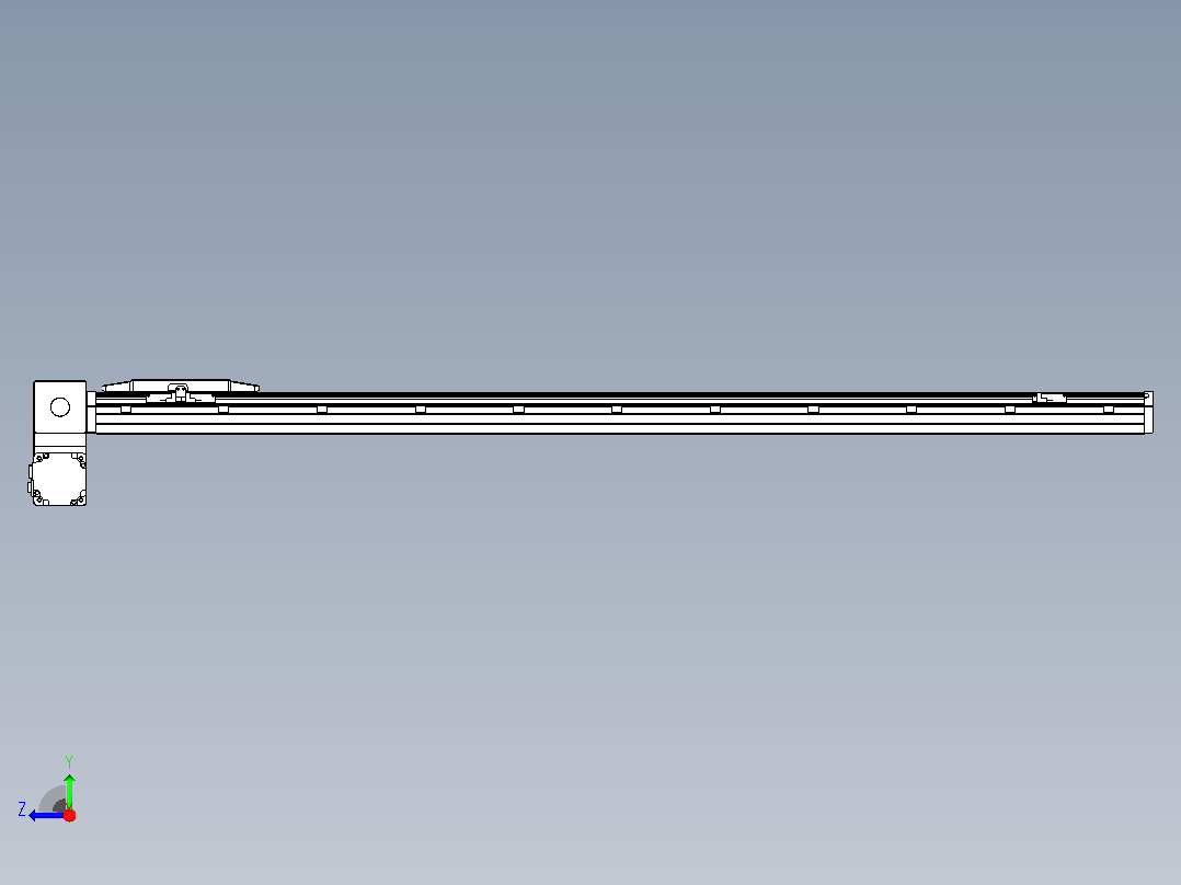 机器人皮带驱动直线轴TPA-GCB-150-P80-L1300-LP-M75-N3右视图