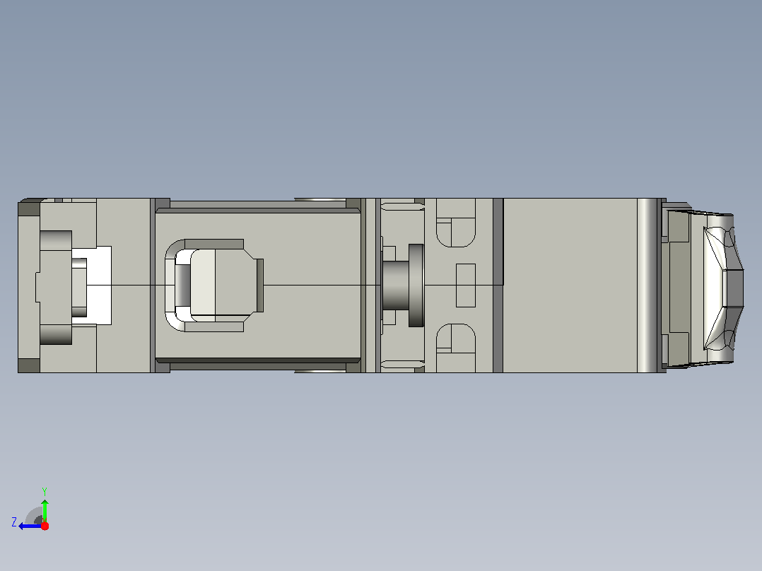 NB1-63H 1P小型断路器三维模型202307右视图