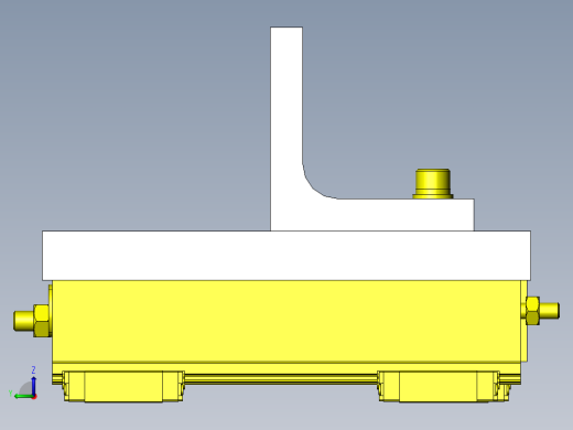 带沟槽工件的搬运手臂左视缩略图