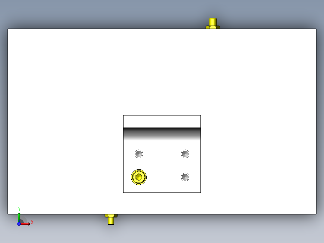 带沟槽工件的搬运手臂俯视图