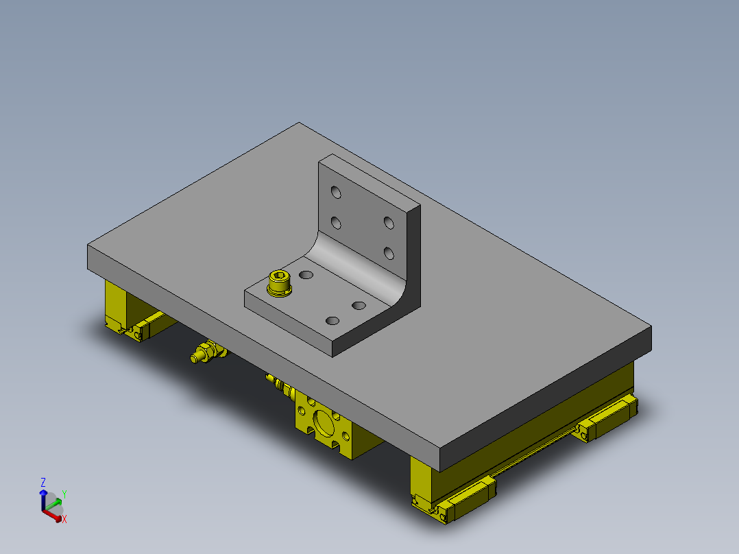 带沟槽工件的搬运手臂正等轴测图
