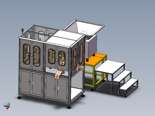 全自动导管检测机（sw18可编辑+BOM）