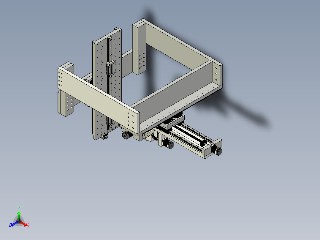5轴自由度数控机床雕刻机 可转6轴 CNC 机械设计图纸资料 3D模型