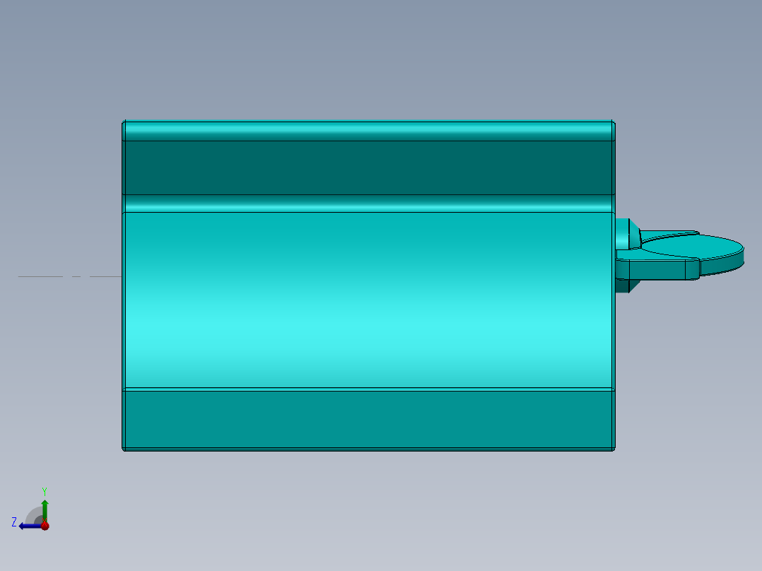 solidworks 牙膏盒右视图