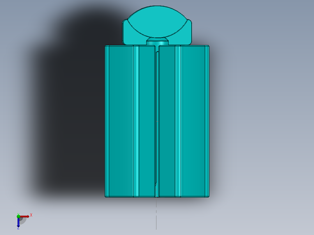 solidworks 牙膏盒俯视图