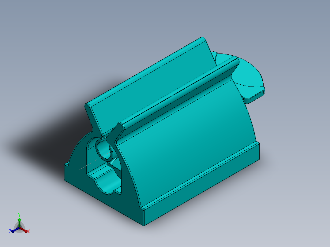 solidworks 牙膏盒正等轴测图