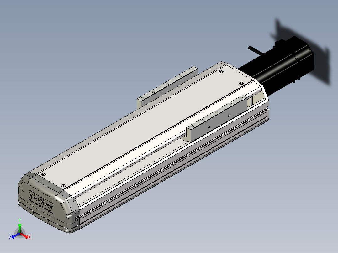 Toyo东佑达直线模组-ETH14-250-BC-400W+煞車-A2主视图
