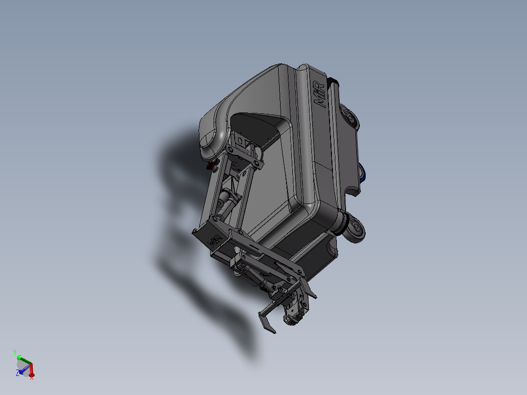 激光导航agv物流小车带牵引AGV图纸