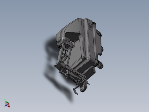 激光导航agv物流小车带牵引AGV图纸