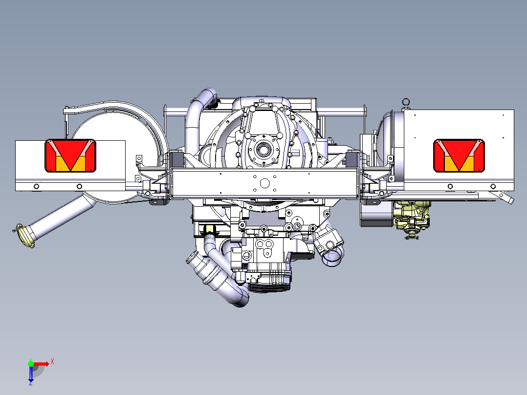 电动底盘（卡车） 150 hp俯视图