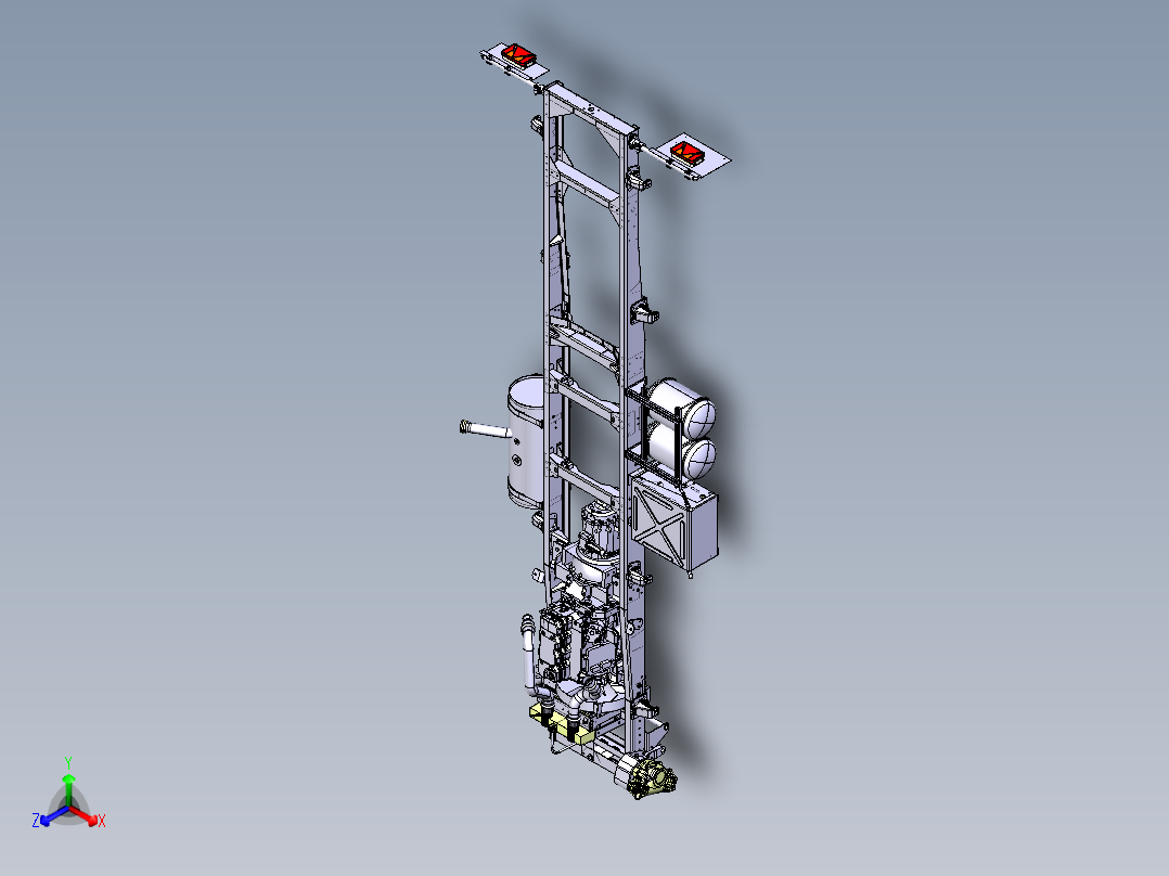 电动底盘（卡车） 150 hp正等轴测图