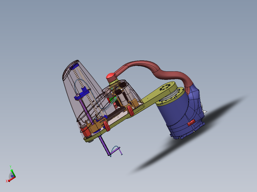 四轴机器人3D图纸机械设计参考资料设计3d设备