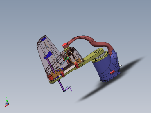 四轴机器人3D图纸机械设计参考资料设计3d设备