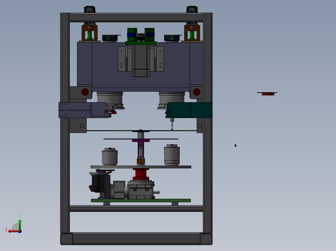 全自动电机绕线机后视图