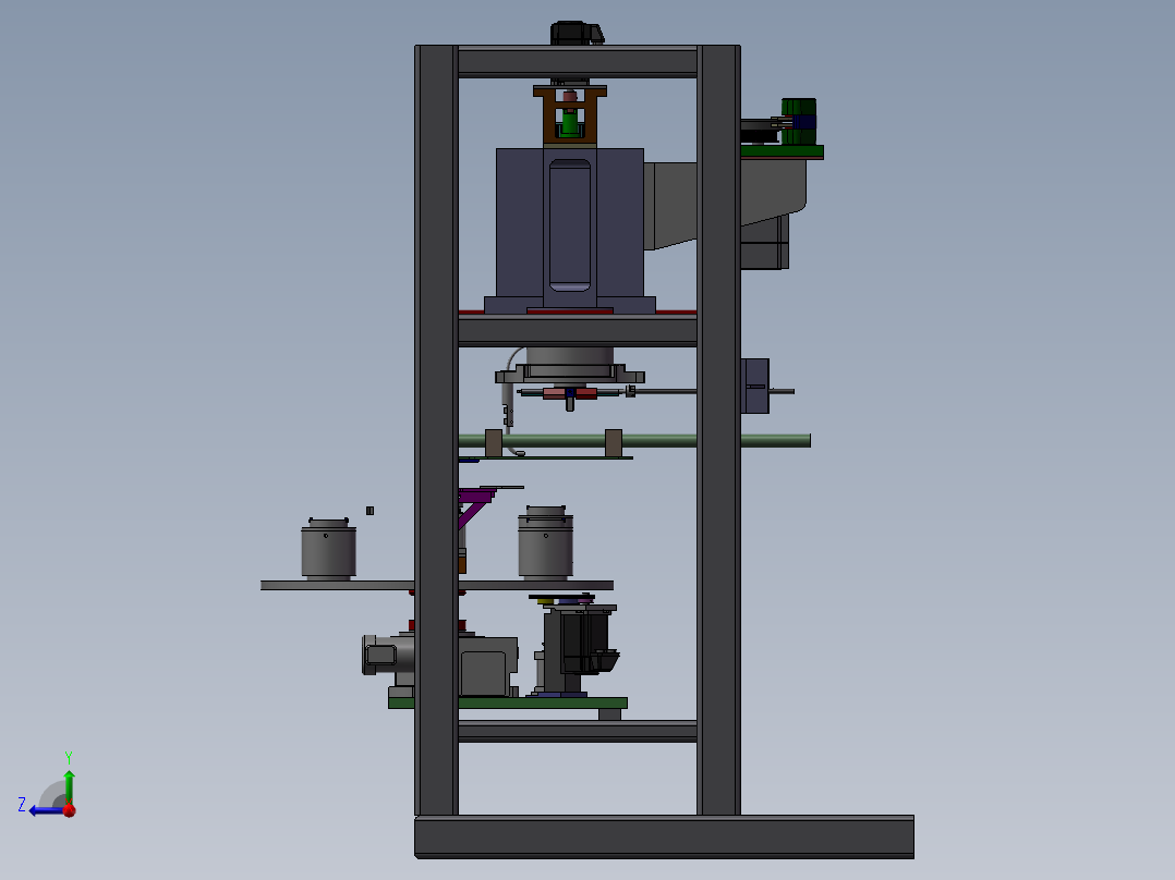 全自动电机绕线机右视图