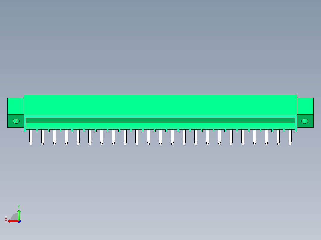DEGSON 15EDG（公头） 3.5mm 螺钉锁紧，插拔式接线端子 FullPack-15EDGLM-3.5-23P-14-00AH后视图