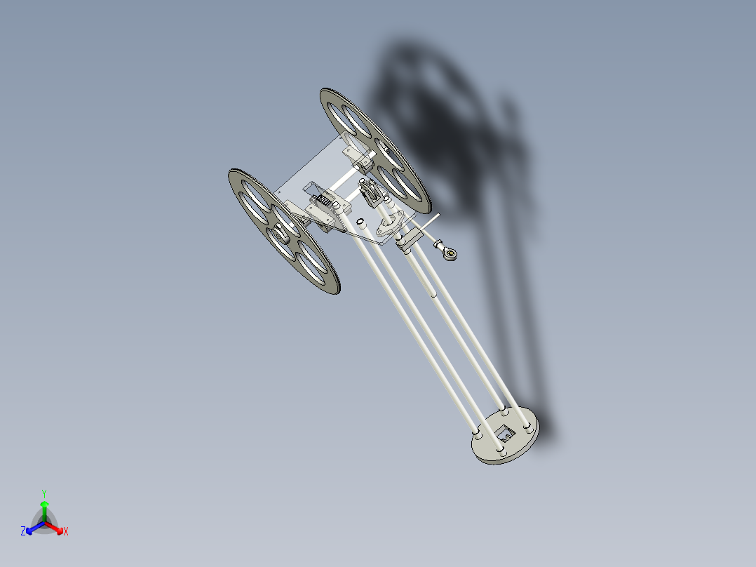 s型无碳小车设计三维图纸 inventor建模