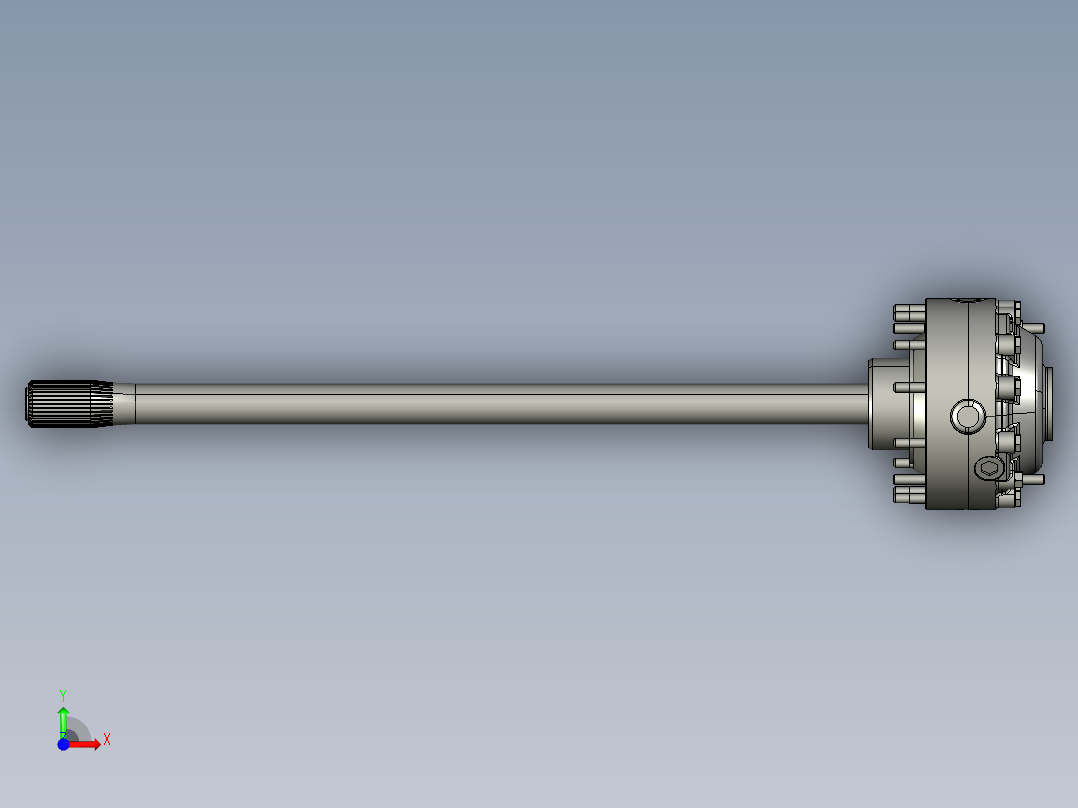 轴轮减速器前视图