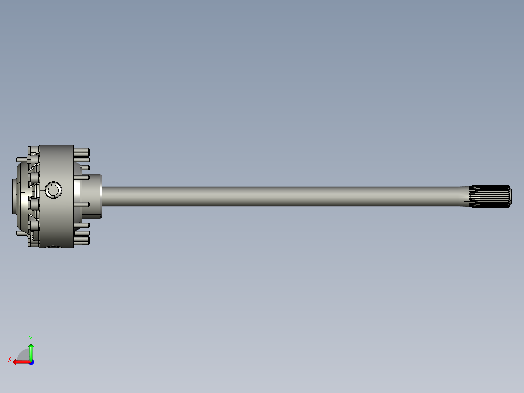 轴轮减速器后视图