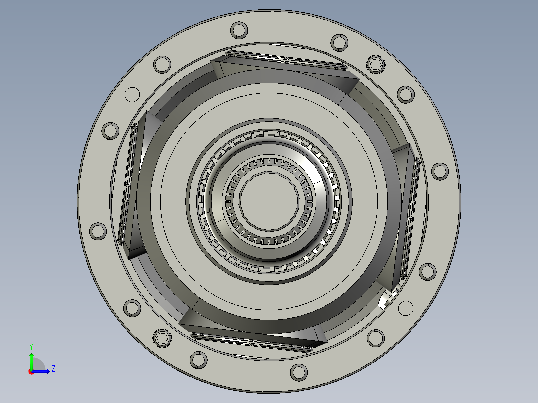 轴轮减速器左视图