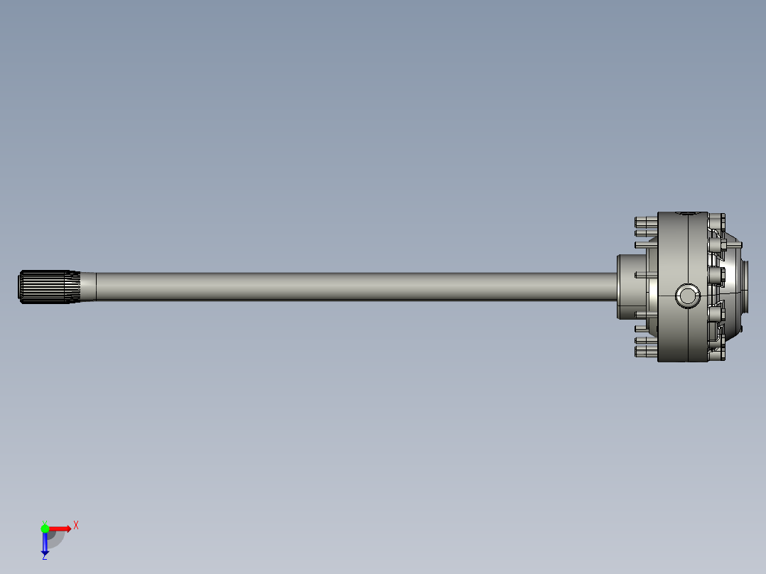轴轮减速器俯视图