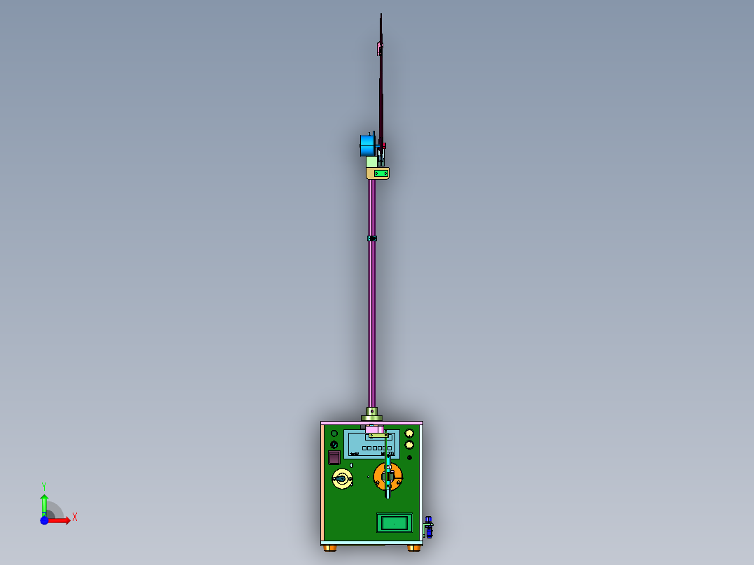 高精密半自动叠绕绕线机前视图